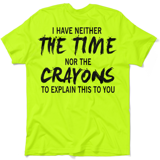 Crayons - Safety Yellow Pocket T-Shirt