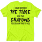 Crayons - Safety Yellow Pocket T-Shirt