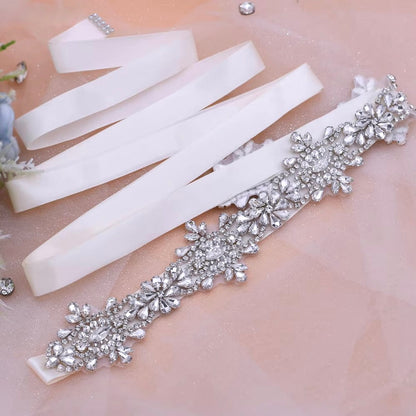 Oracle - Silver Crystal Bridal Belt