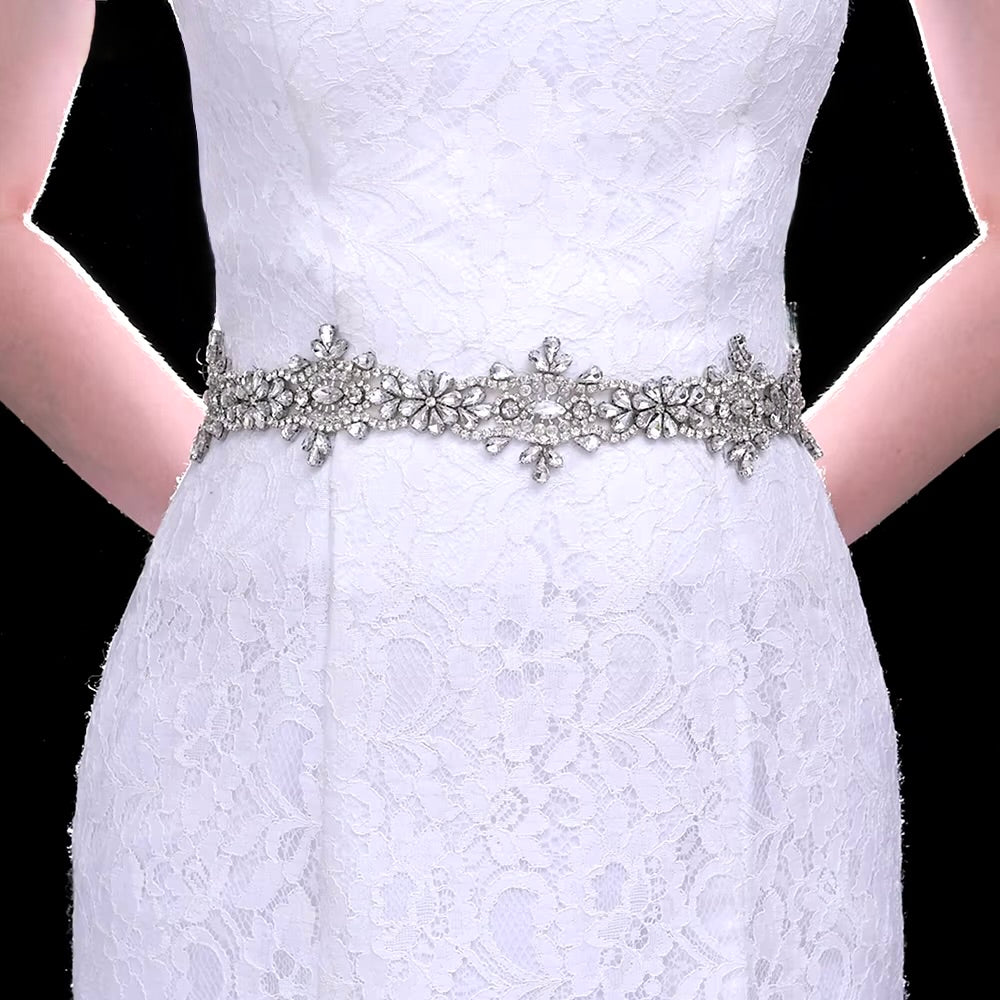 Oracle - Silver Crystal Bridal Belt