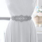 Linda - Wedding Silver Crystal and Pearls Belt/Sash