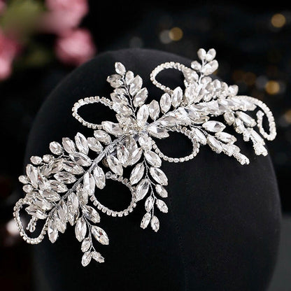 "Dacia" - 1920s Style Silver Bridal Hair Accessory