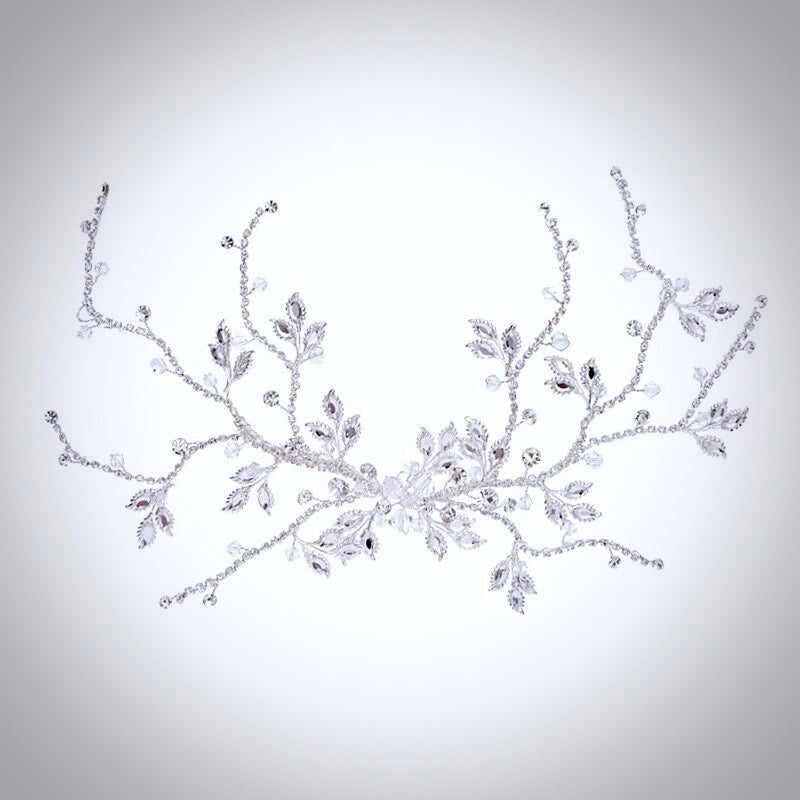 Kennedy - Silver Crystal Bridal Hair Accessory