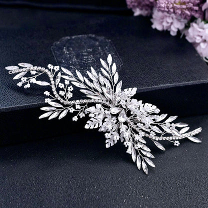 "Mayra" - Crystal Bridal Hair Vine - Available in Silver and Gold