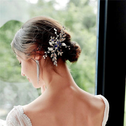 "Marina" - Pearl and Crystal Bridal Hair Comb - More Colors