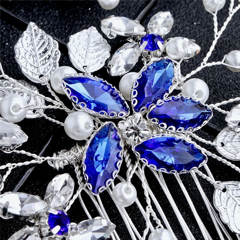 "Marina" - Pearl and Crystal Bridal Hair Comb - More Colors