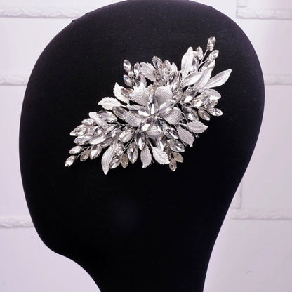 "Mikayla" - Crystal Bridal Hair Comb - Available in Silver, Rose Gold and Yellow Gold