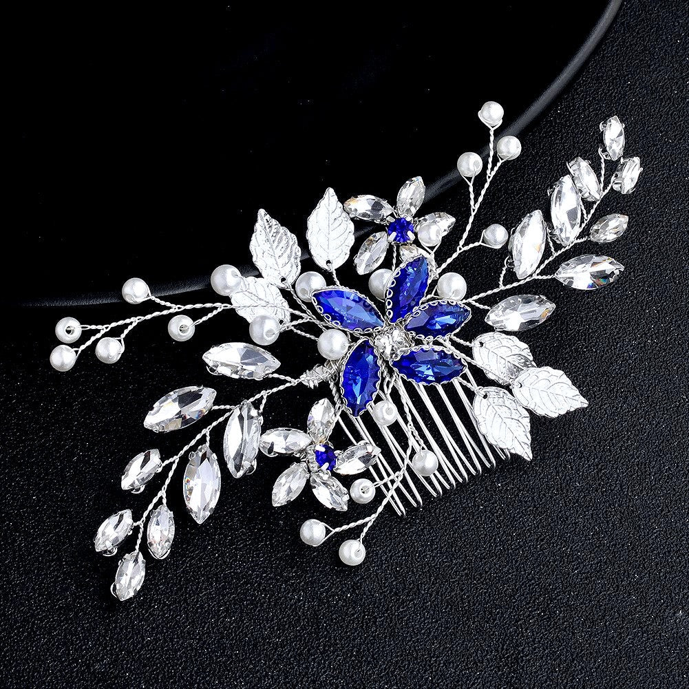 "Marina" - Pearl and Crystal Bridal Hair Comb - More Colors