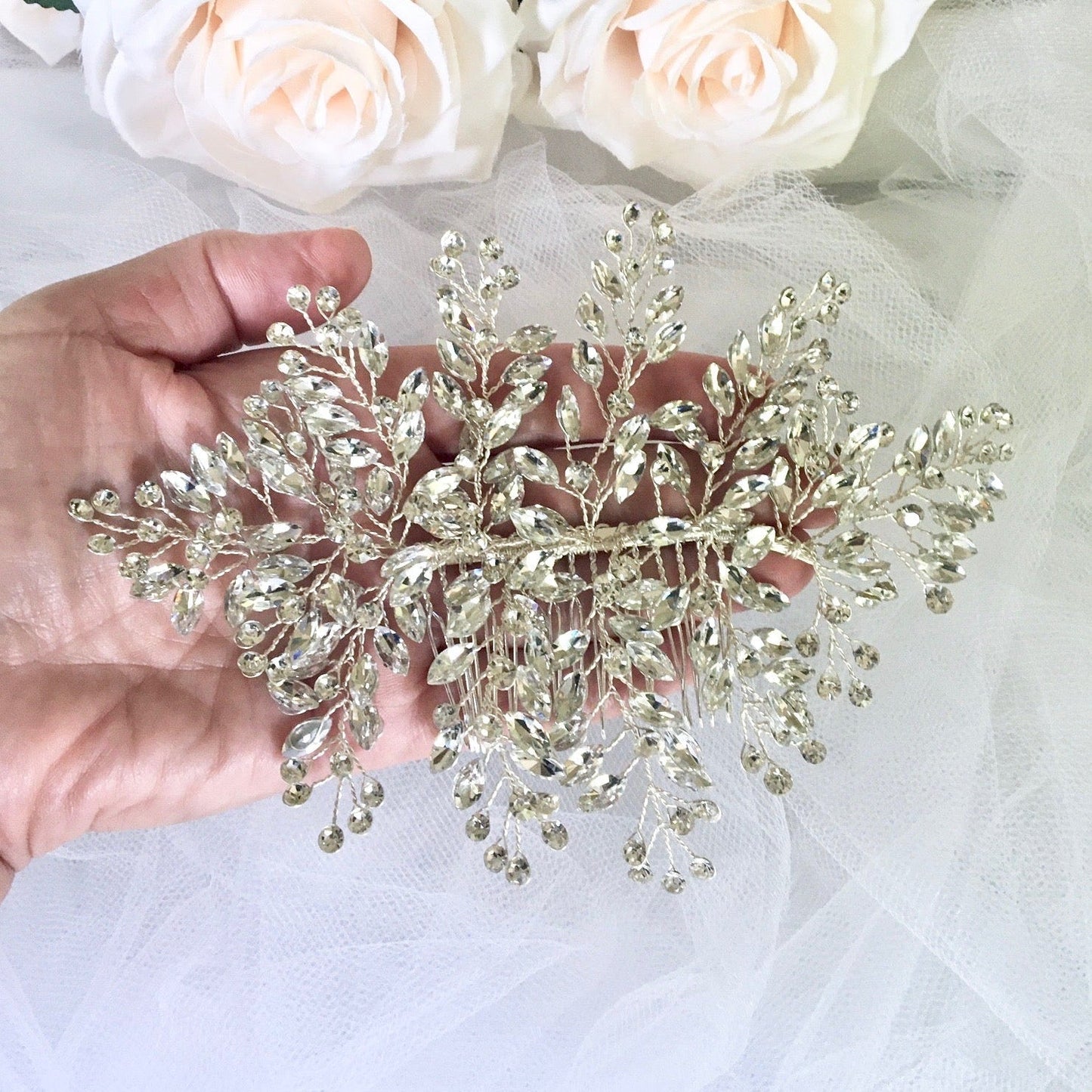 Melba - Austrian Crystal Bridal Hair Comb