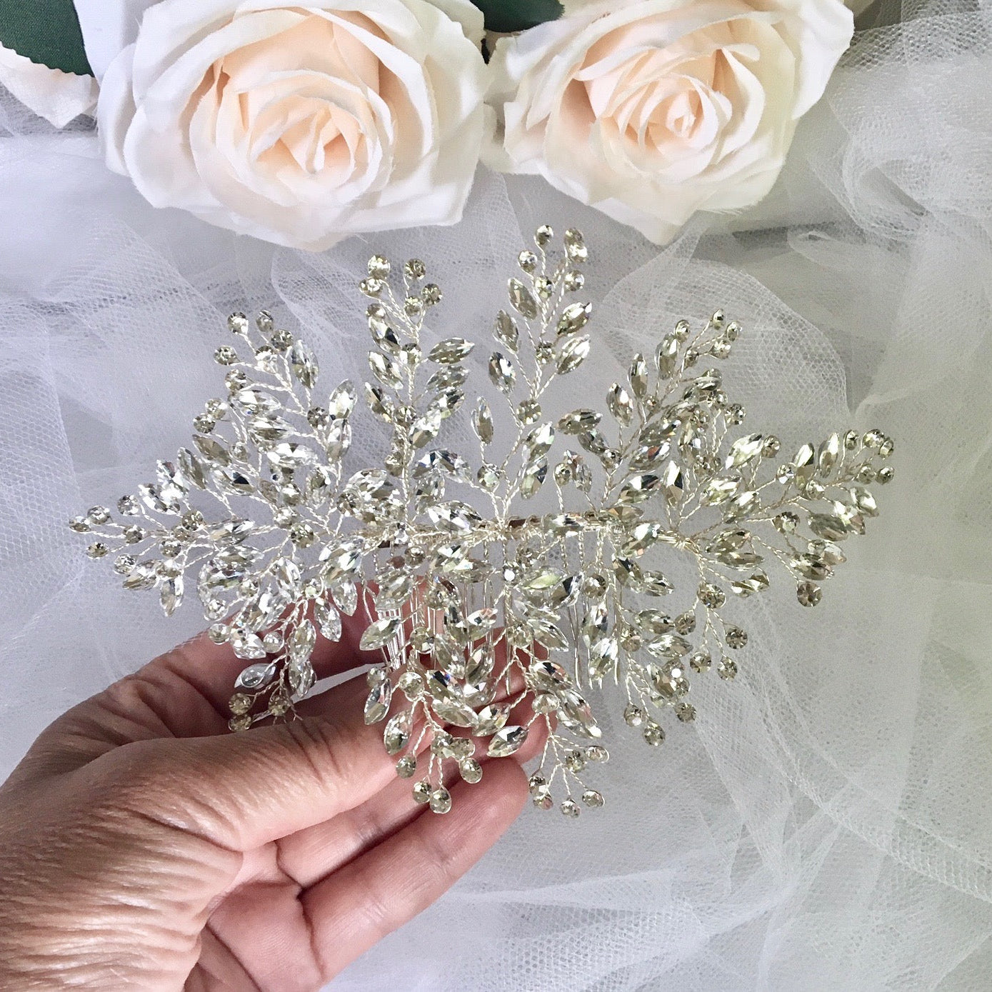Melba - Austrian Crystal Bridal Hair Comb