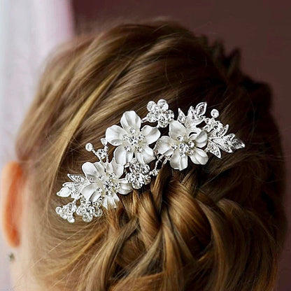 "Giulia" - Crystal Bridal Hair Comb - Available in Gold and Silver