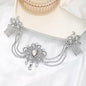 "Laurette" - Art Deco Style Crystal Bridal Hair Drape - Available in Yellow Gold, Silver and Rose Gold