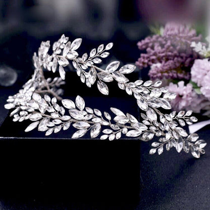 Monterra - Silver Crystal Bridal Hair Accessory