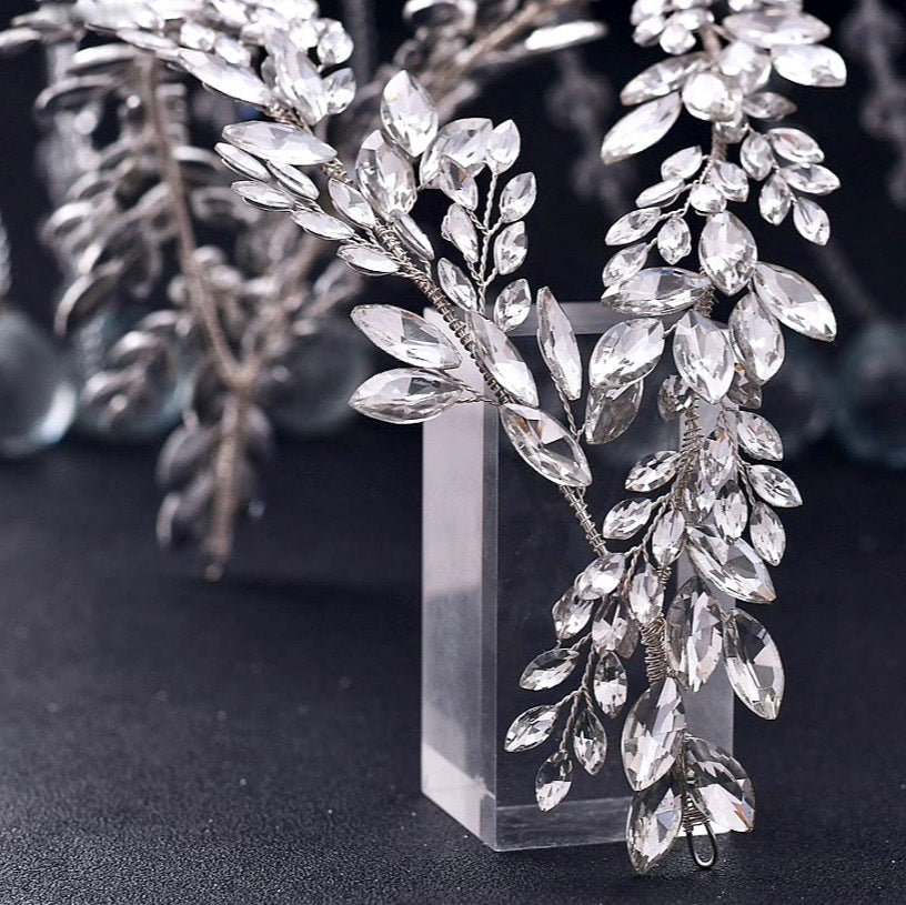 Monterra - Silver Crystal Bridal Hair Accessory