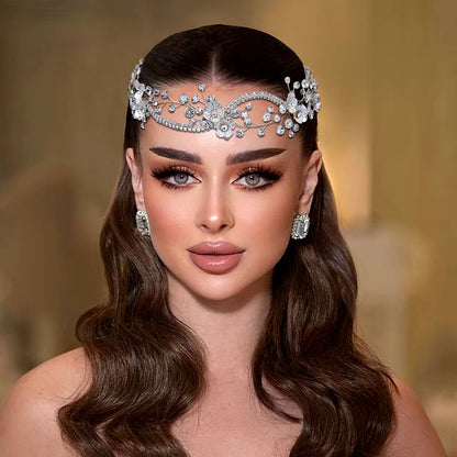 Tylaine - Silver Crystal Bridal Headband