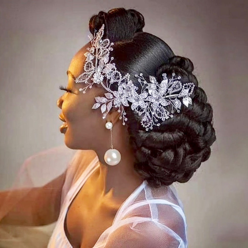 Beaumont - Crystal Bridal Hair Accessory - Available in Silver and Gold