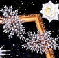 "Carmela" - Bridal Rhinestone Double Hair Comb - Available in Silver, Rose Gold and Yellow Gold