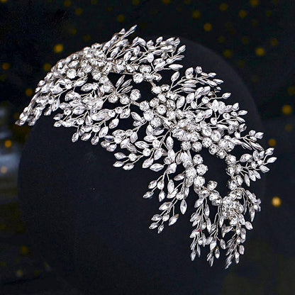 Natalie - Crystal Bridal Hair Accessory - Available in Silver and Yellow Gold
