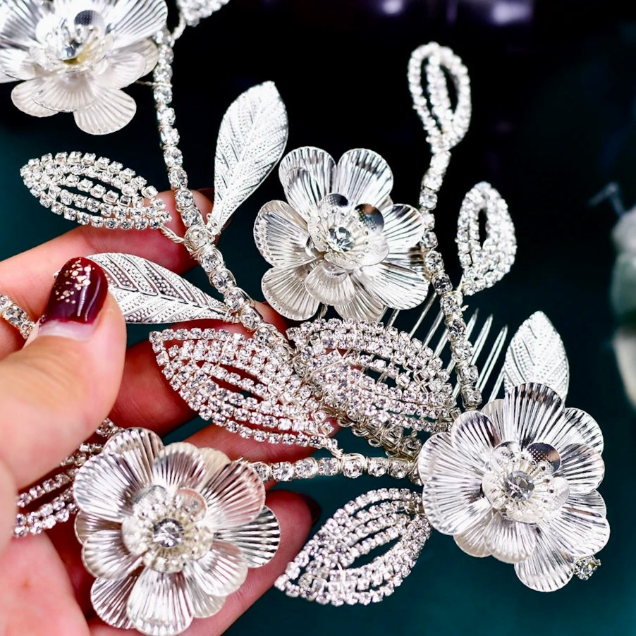 Cecilia - Crystal Bridal Headdress