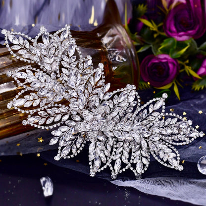 Zenaida - Silver Crystal Bridal Headdress