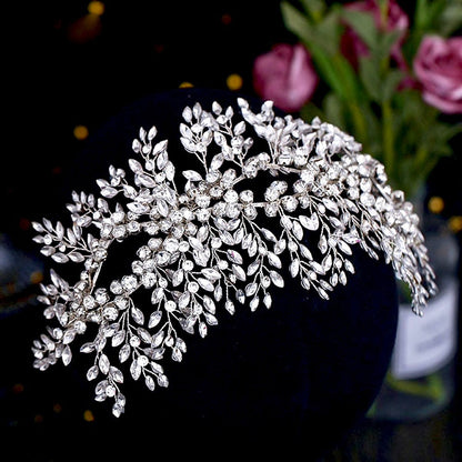 Natalie - Crystal Bridal Hair Accessory - Available in Silver and Yellow Gold
