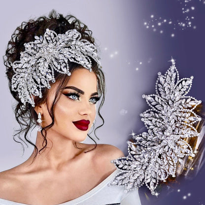 Zenaida - Silver Crystal Bridal Headdress