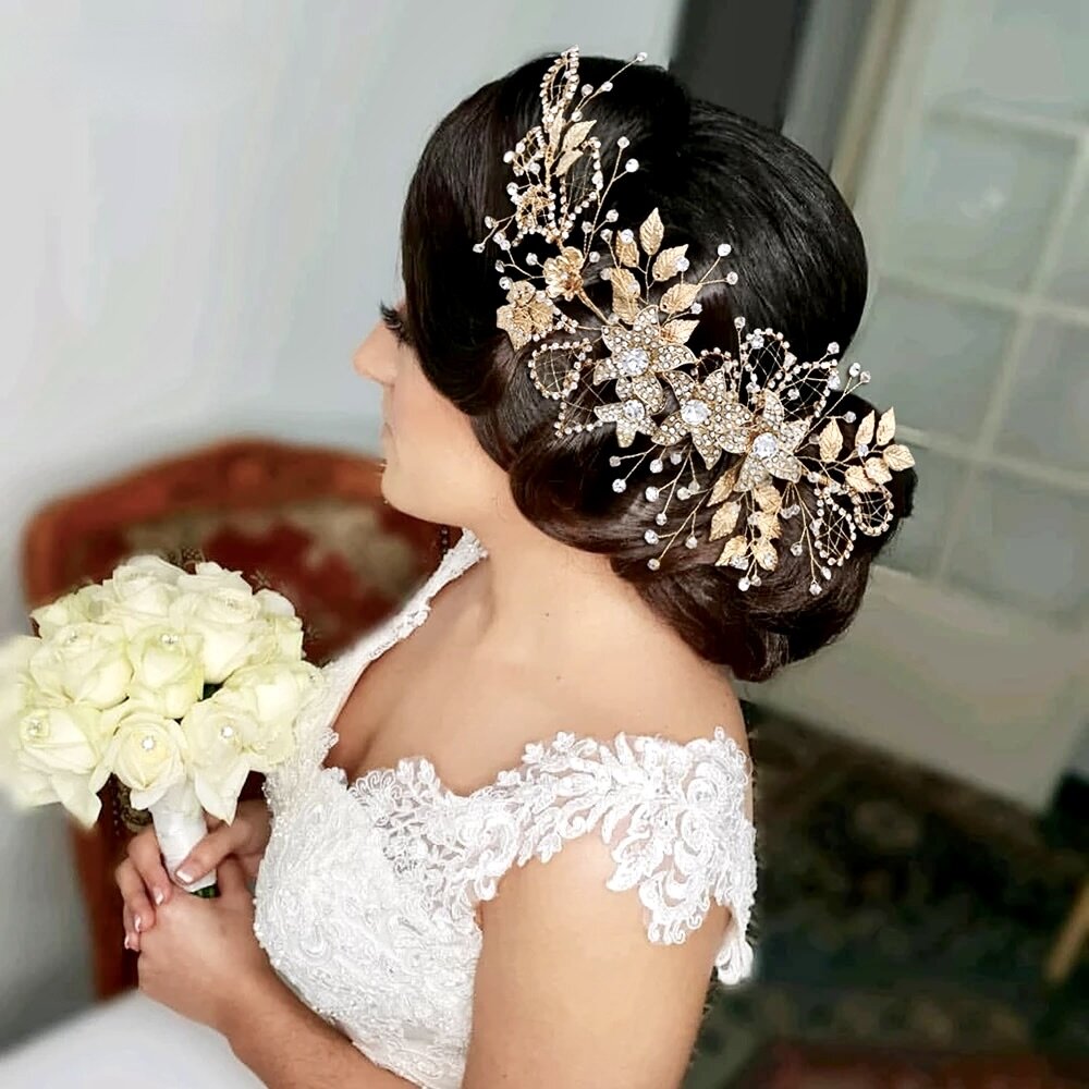 Beaumont - Crystal Bridal Hair Accessory - Available in Silver and Gold