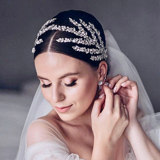 Argentina - Silver Crystal Bridal Headdress