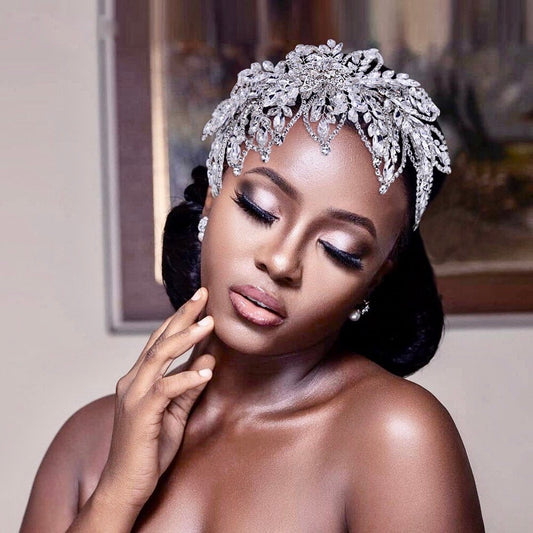 Zenaida - Silver Crystal Bridal Headdress