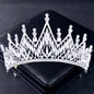 "Taline" - Silver Cubic Zirconia 3-Piece Bridal Jewelry Set With Tiara