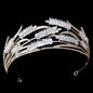 Morgan - Crystal Wedding Tiara - Available in Gold and Silver