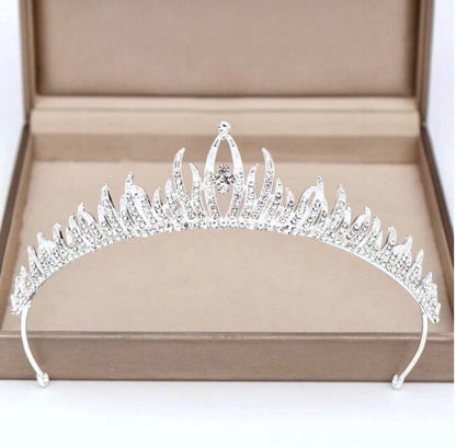 "Lindsay" - Crystal Bridal Tiara - Available in Silver and Gold