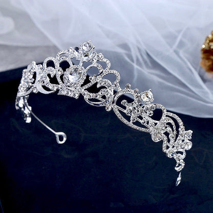 "Nikita" - Rhinestone Bridal Tiara - Available in Silver, Yellow Gold and Rose Gold