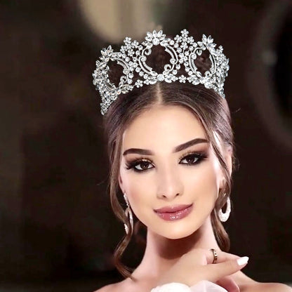 Everleigh - Pearl and Crystal Bridal Tiara - Available in Gold and Silver