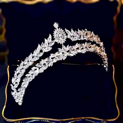 Valentina - Silver Crystal Bridal Tiara