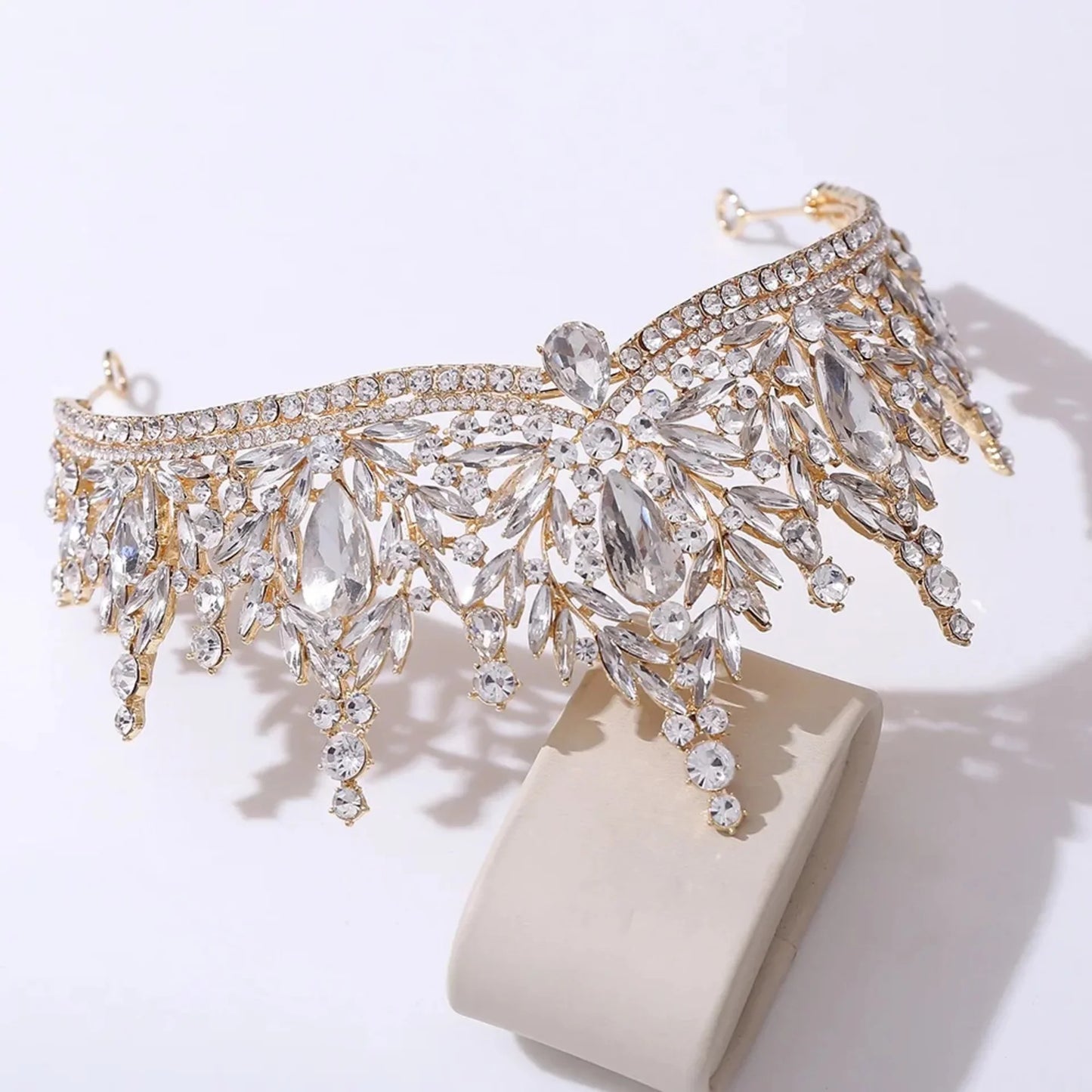 Manohla -  Crystal Wedding Tiara - More Colors