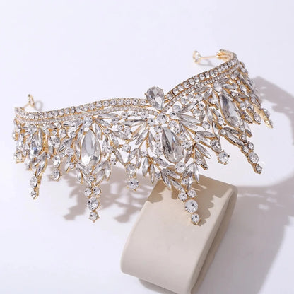 Manohla -  Crystal Wedding Tiara - More Colors