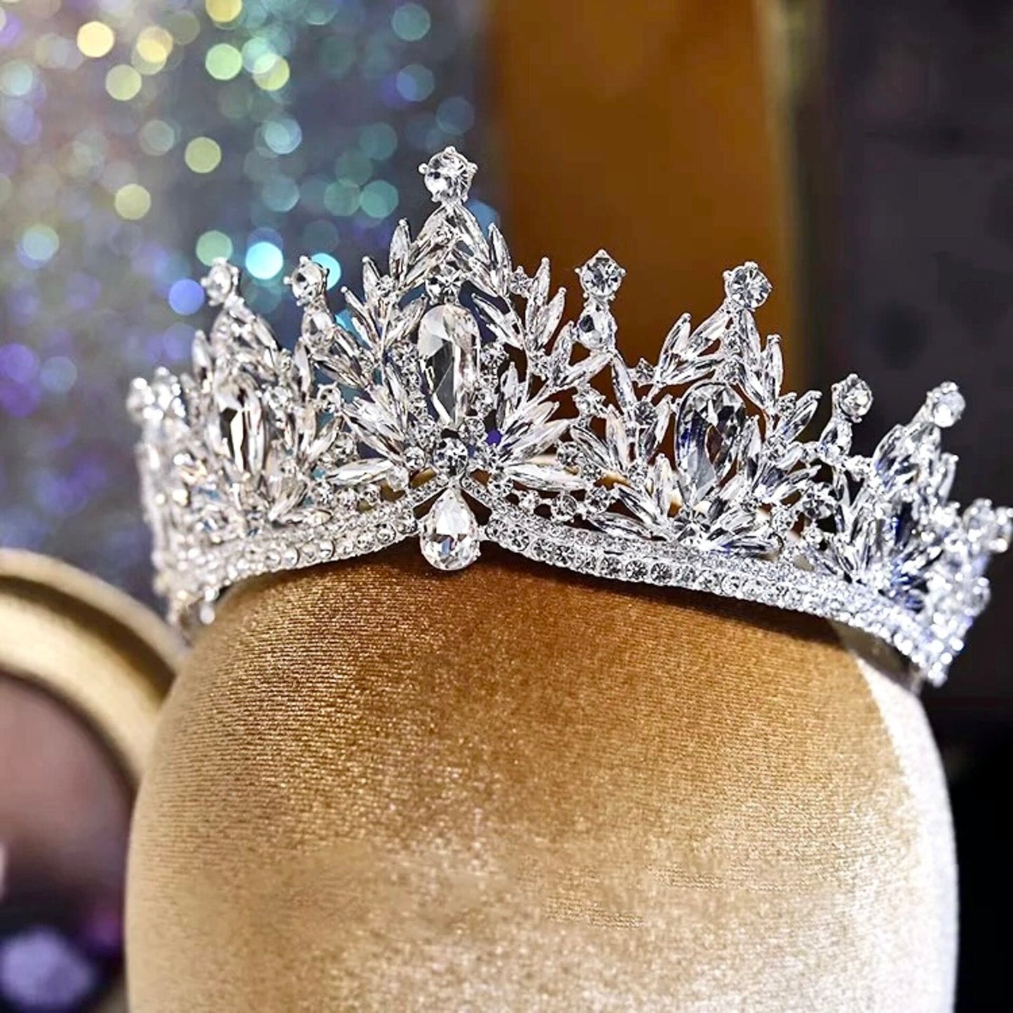 Manohla -  Crystal Wedding Tiara - More Colors