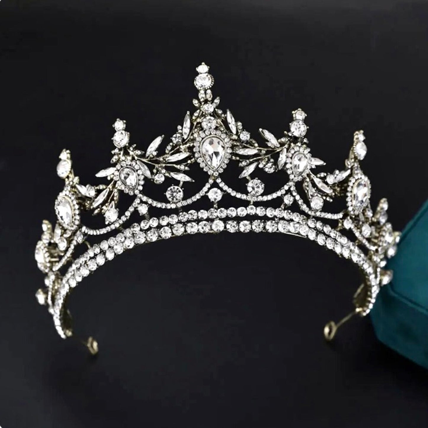 "Antoinette" - Baroque Wedding Tiara - Available in Antique Gold and Silver