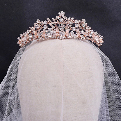 "Simone" - Crystal Bridal Tiara - Available in Silver, Rose Gold and Yellow Gold