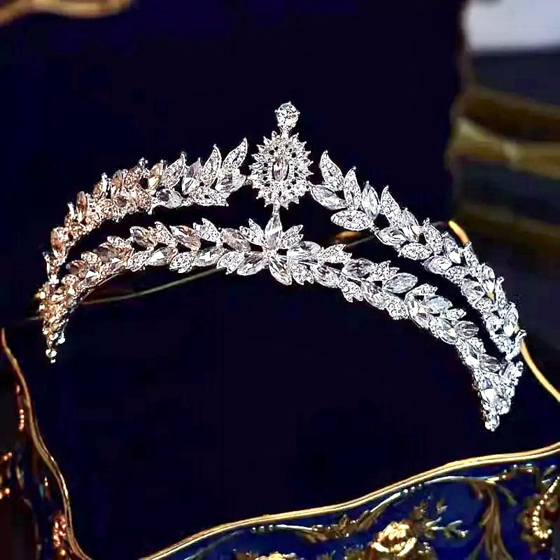 Valentina - Silver Crystal Bridal Tiara