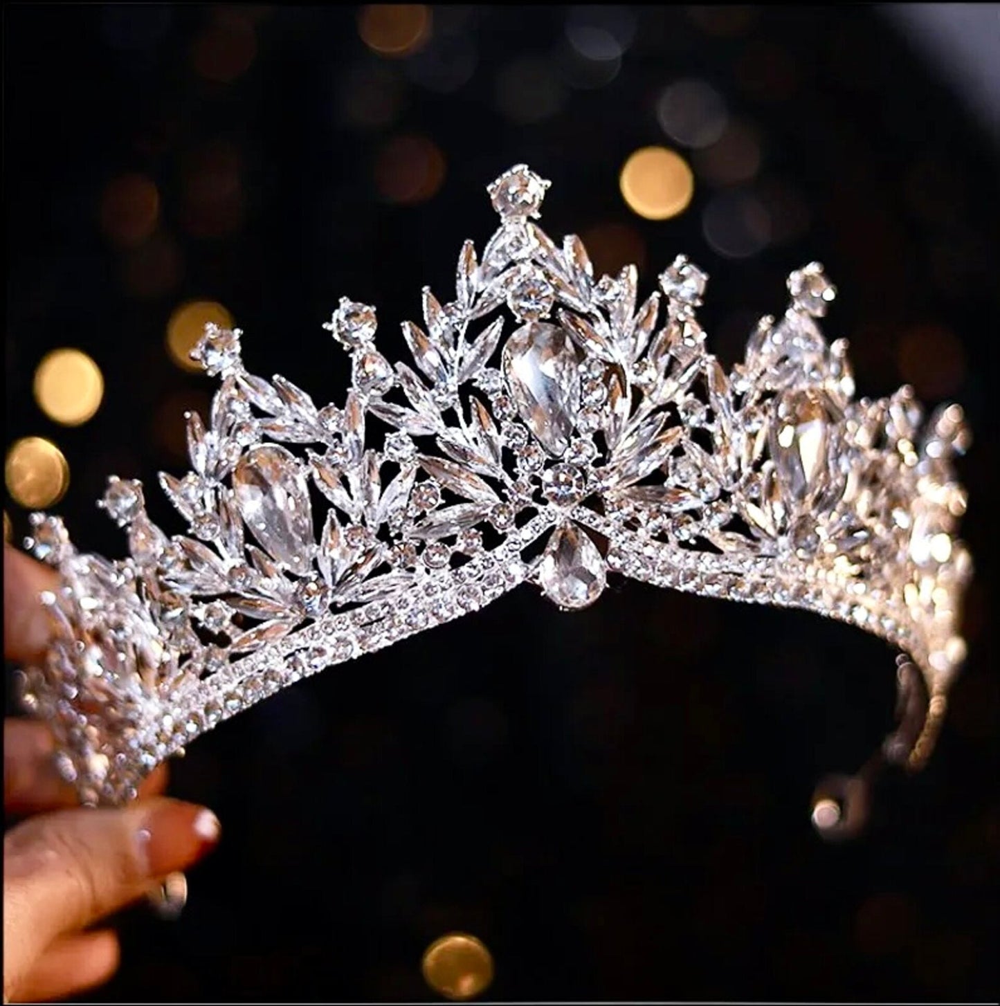 Manohla -  Crystal Wedding Tiara - More Colors