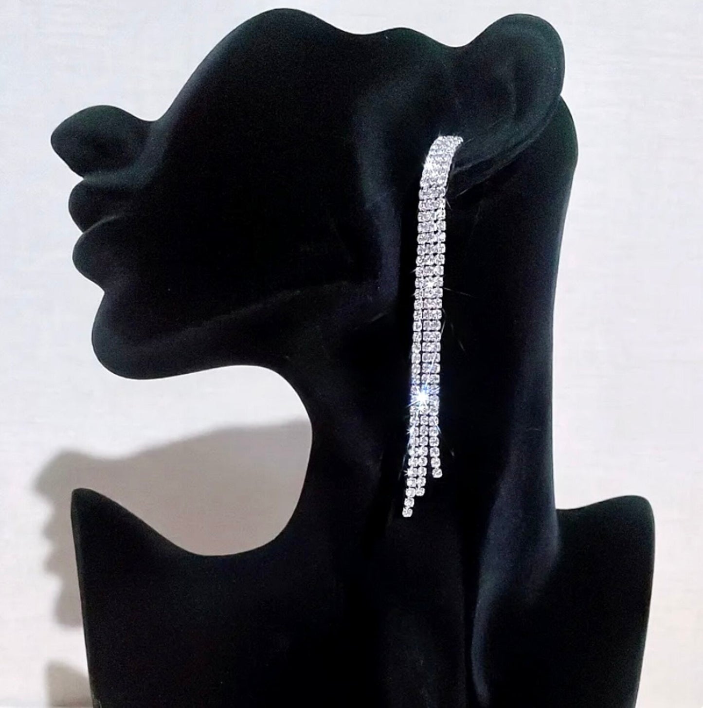Adalynn - Crystal Bridal Long Earrings