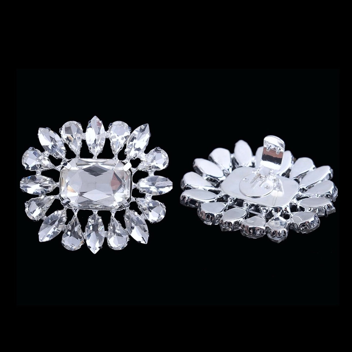 Paris - Crystal Bridal Shoe Clips