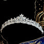 Rachel - Wedding Rhinestone Tiara - Available in Silver, Yellow Gold and Rose Gold