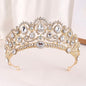 Chrysta - Rhinestone Bridal Tiara - Available in Silver, Rose Gold and Yellow Gold