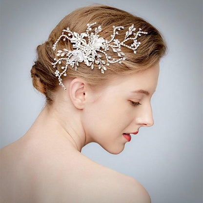 "Clarise" - Crystal Bridal Hair Clip/Vine