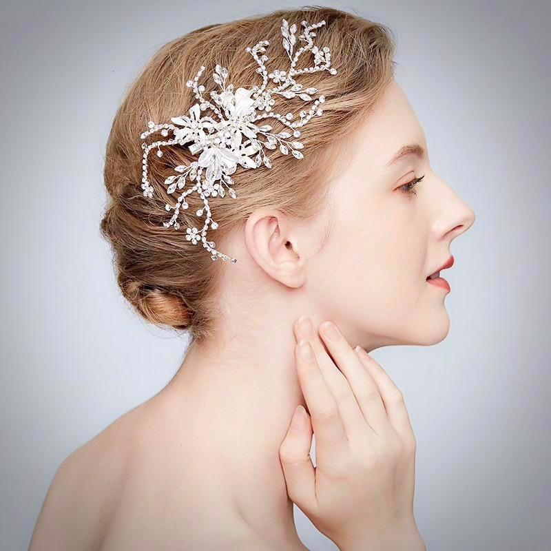 "Clarise" - Crystal Bridal Hair Clip/Vine
