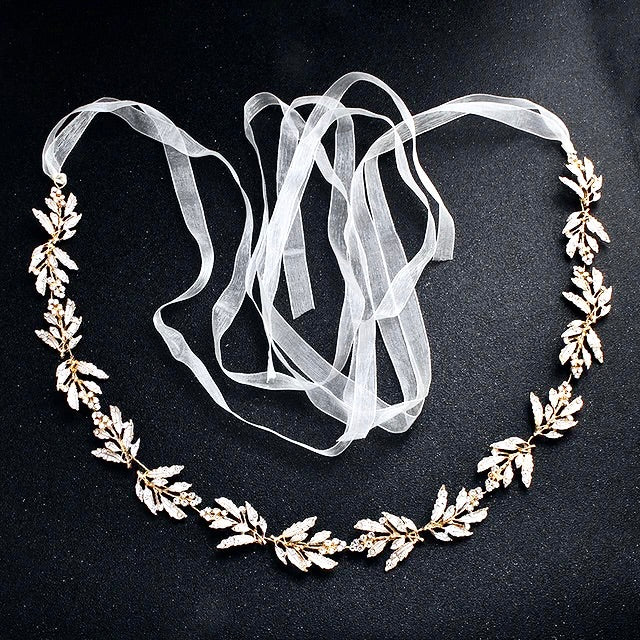 Uma - Crystal Wired Bridal Belt - Available in Silver, Rose Gold and Yellow Gold
