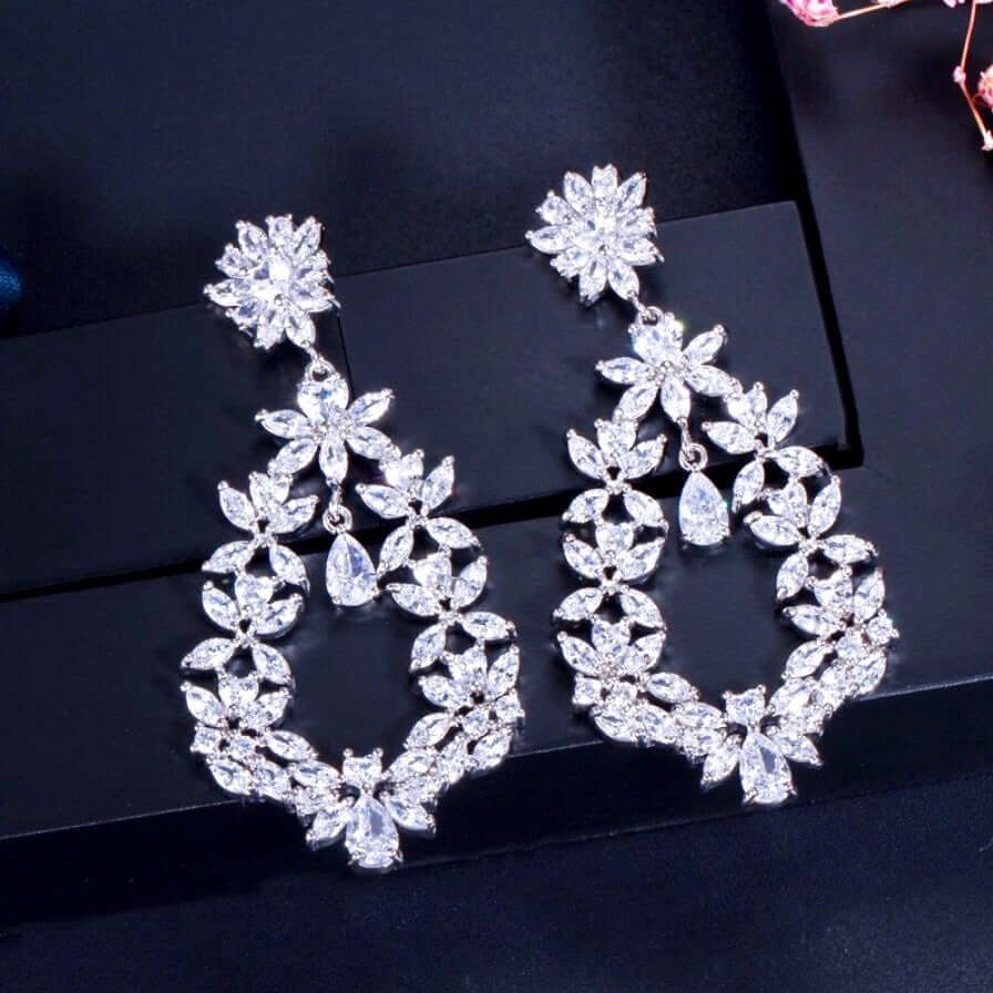 Addison - Cubic Zirconia Bridal Earrings